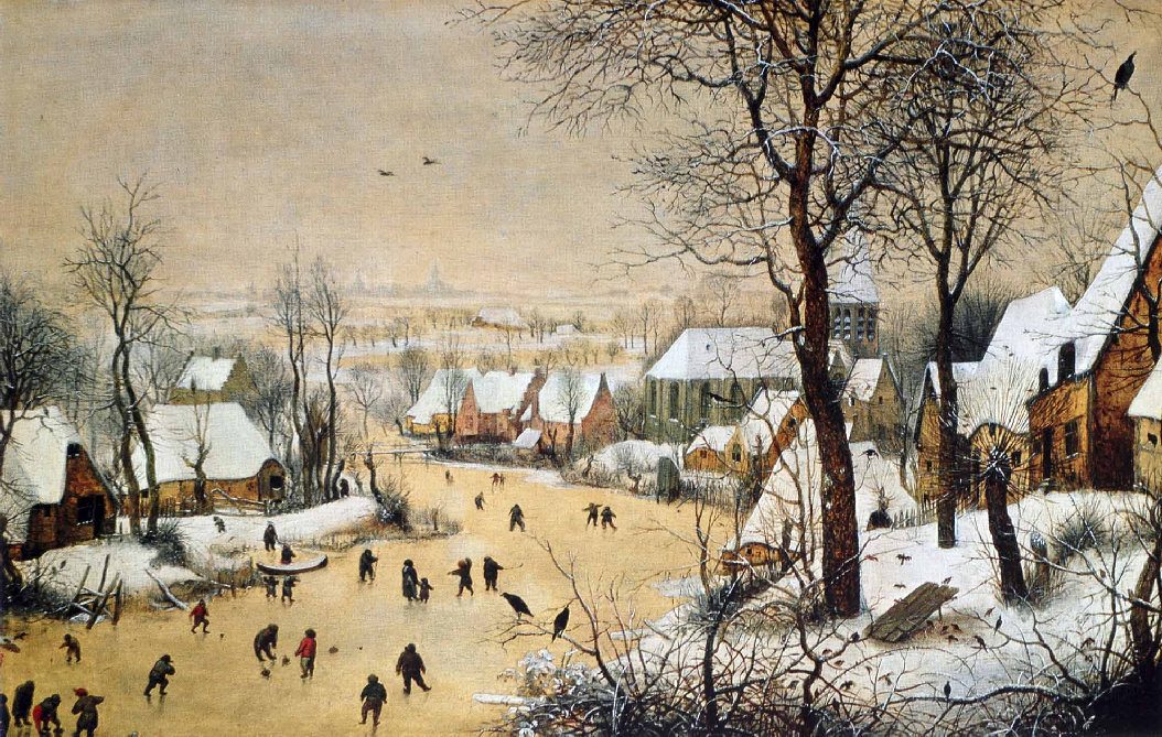 Paysage D Hiver Avec Patineurs Et Trappe Aux Oiseaux Page 4